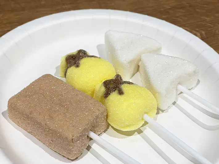 ダイソー『おでんマシュマロ』の写真（撮影：grape編集部）