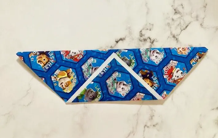 『折り紙ポチ袋』を作る写真（撮影：エニママ）