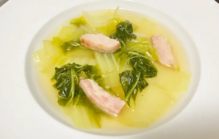 『白菜のスープ野菜』の完成写真（撮影：エニママ）