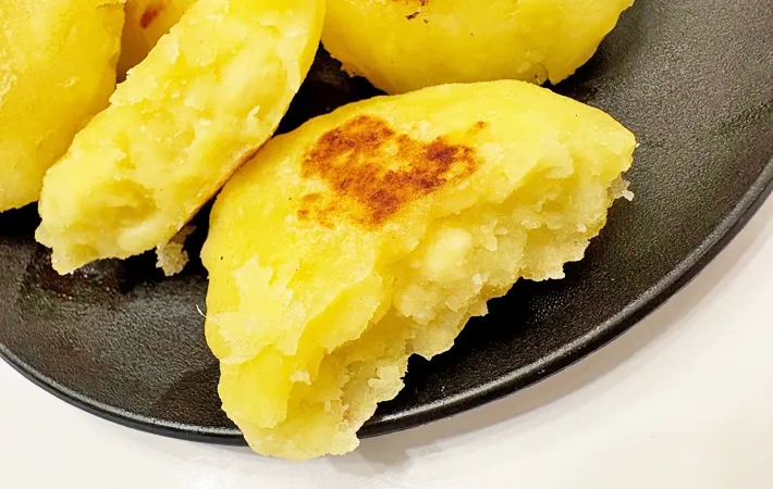 『さつまいもでハッシュドポテト』の完成写真（撮影：エニママ）