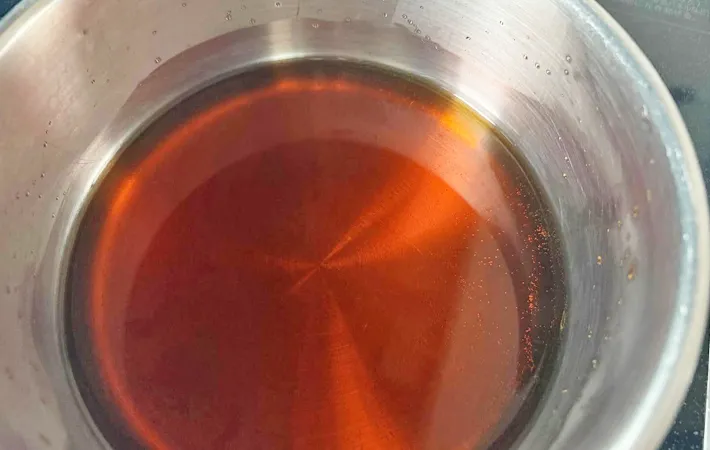 『カボチャ・レンコン・まいたけの焼きびたし』を作る写真（撮影：エニママ）