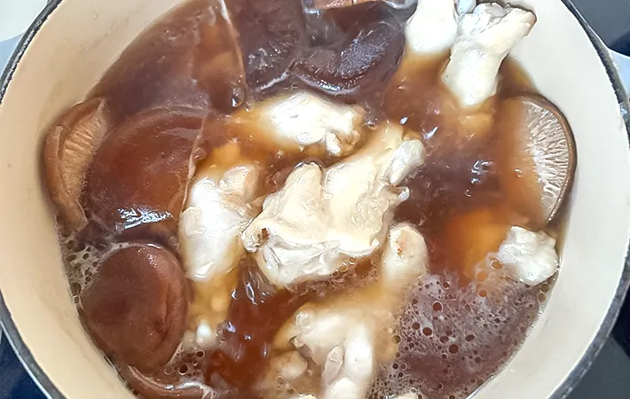 アクを取った写真（撮影：エニママ）