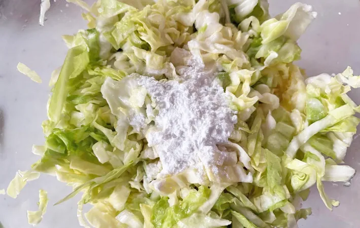 『キャベツでシュウマイ』を作る写真（撮影：エニママ）