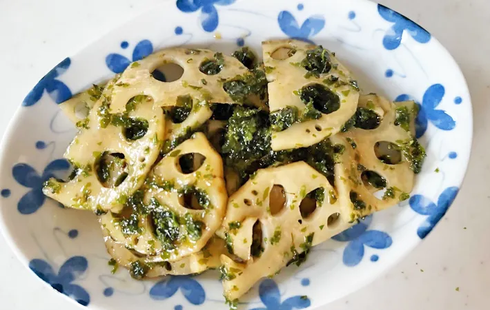 『レンコンナムル』の完成写真（撮影：エニママ）