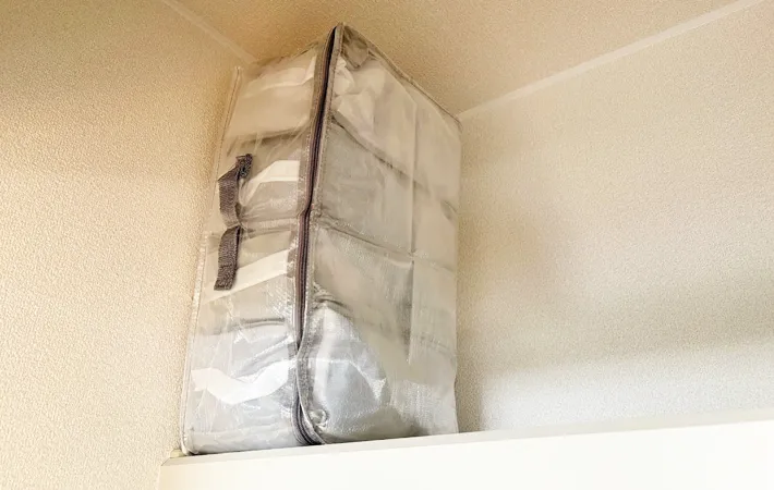 『ダイソー コクリアー収納袋』の使用写真（撮影：エニママ）