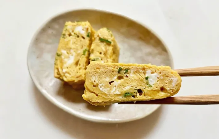 『焼肉のタレで玉子焼き』の完成写真（撮影：エニママ）