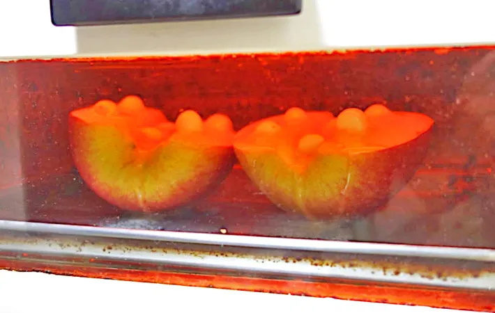 『アイスのせ焼きりんご』を作る写真（撮影：エニママ）