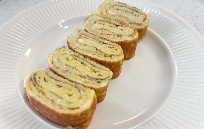 『山芋入りふわふわ玉子焼き』の完成写真（撮影：エニママ）