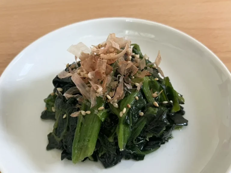 ほうれん草の昆布茶おひたしの写真(撮影:grape編集部)