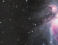 部員が撮影した『オリオン大星雲』の写真