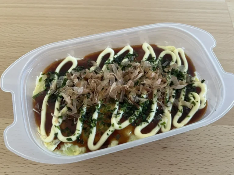 豆腐お好み焼きの完成品の写真(撮影:grape編集部)