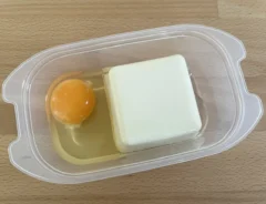 豆腐お好み焼きの調理写真（撮影：grape編集部）