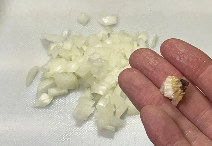 タマネギのみじん切りの写真（撮影：grape編集部）