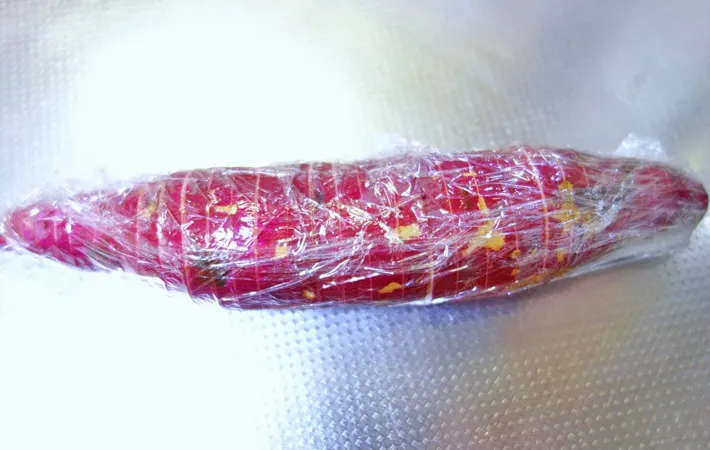 『サツマイモのハッセルバック』を作る写真（撮影：エニママ）