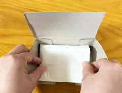 ポケットティッシュの活用シーン（撮影：grape編集部）