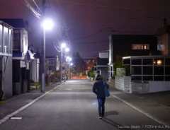 夜道の写真
