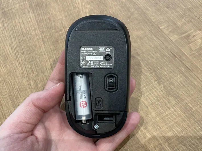 マウスの写真（撮影：grape編集部）