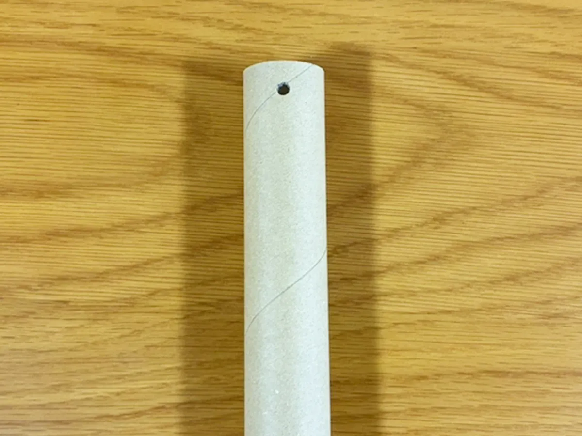 アルミホイルの芯の活用シーン(撮影:grape編集部)