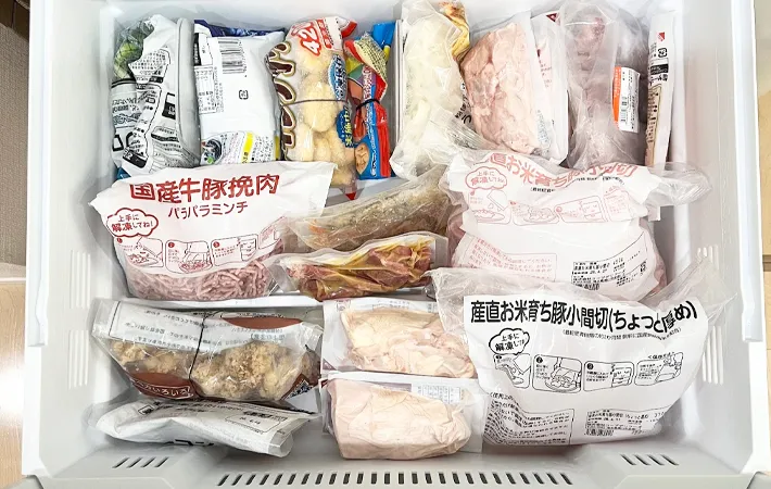 冷凍庫内の写真（撮影：Classy Life）