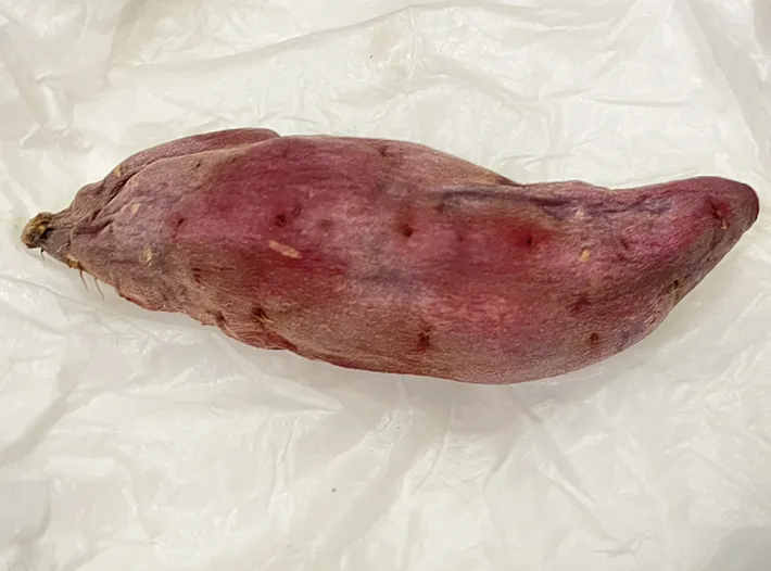 加熱直後のサツマイモの写真（撮影：grape編集部）