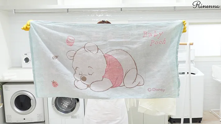 汚れたタオルの写真（撮影：Heulie）