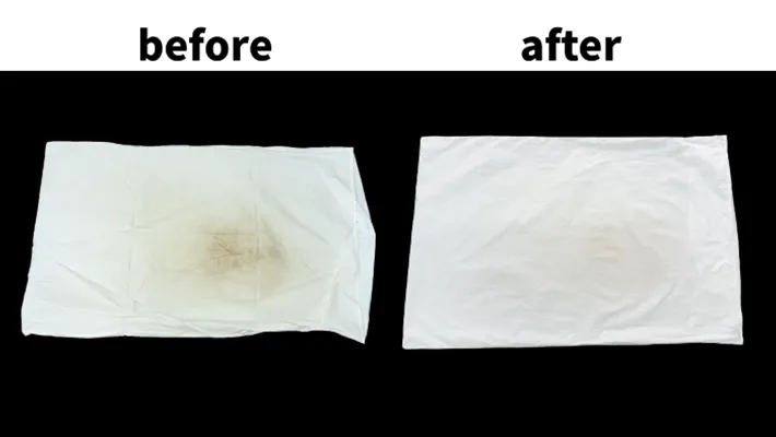 汚れの比較写真（撮影：Heulie）