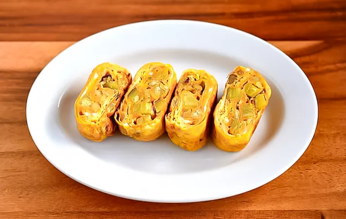 サツマイモの玉子焼きの写真（撮影：小泉明代）