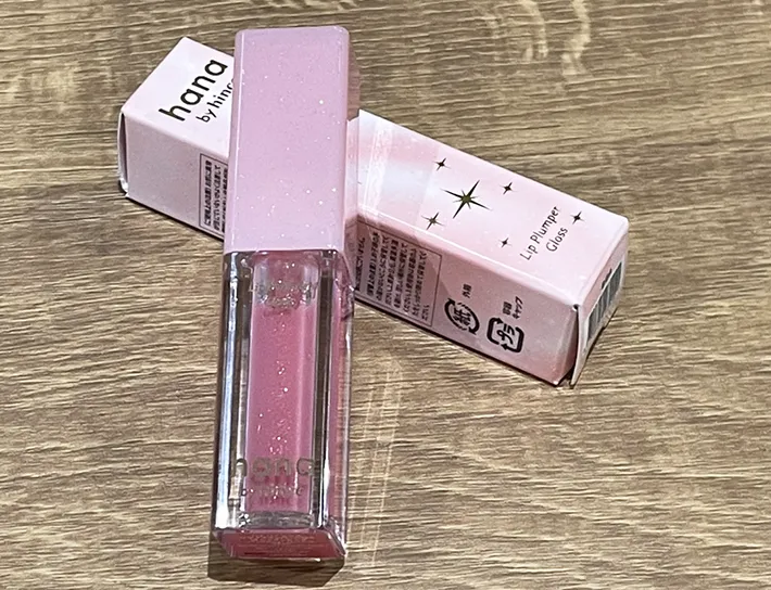 『リッププランパーグロス シャインピンク』の写真（撮影：grape編集部）