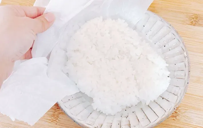 解凍したご飯の写真（撮影：キジカク）