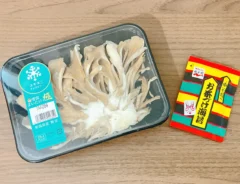 キノコと『お茶づけ海苔』（撮影：grape編集部）