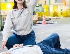 倒れている人の写真