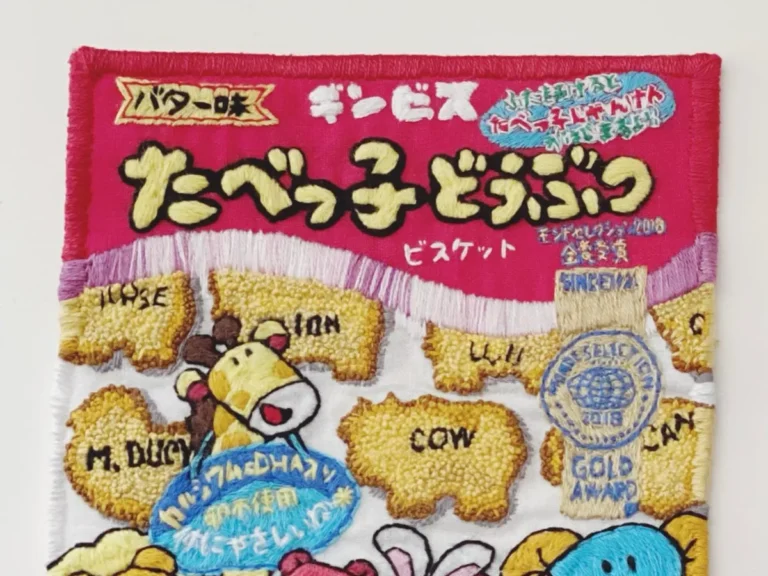 ダイソーの刺しゅう糸で作った作品