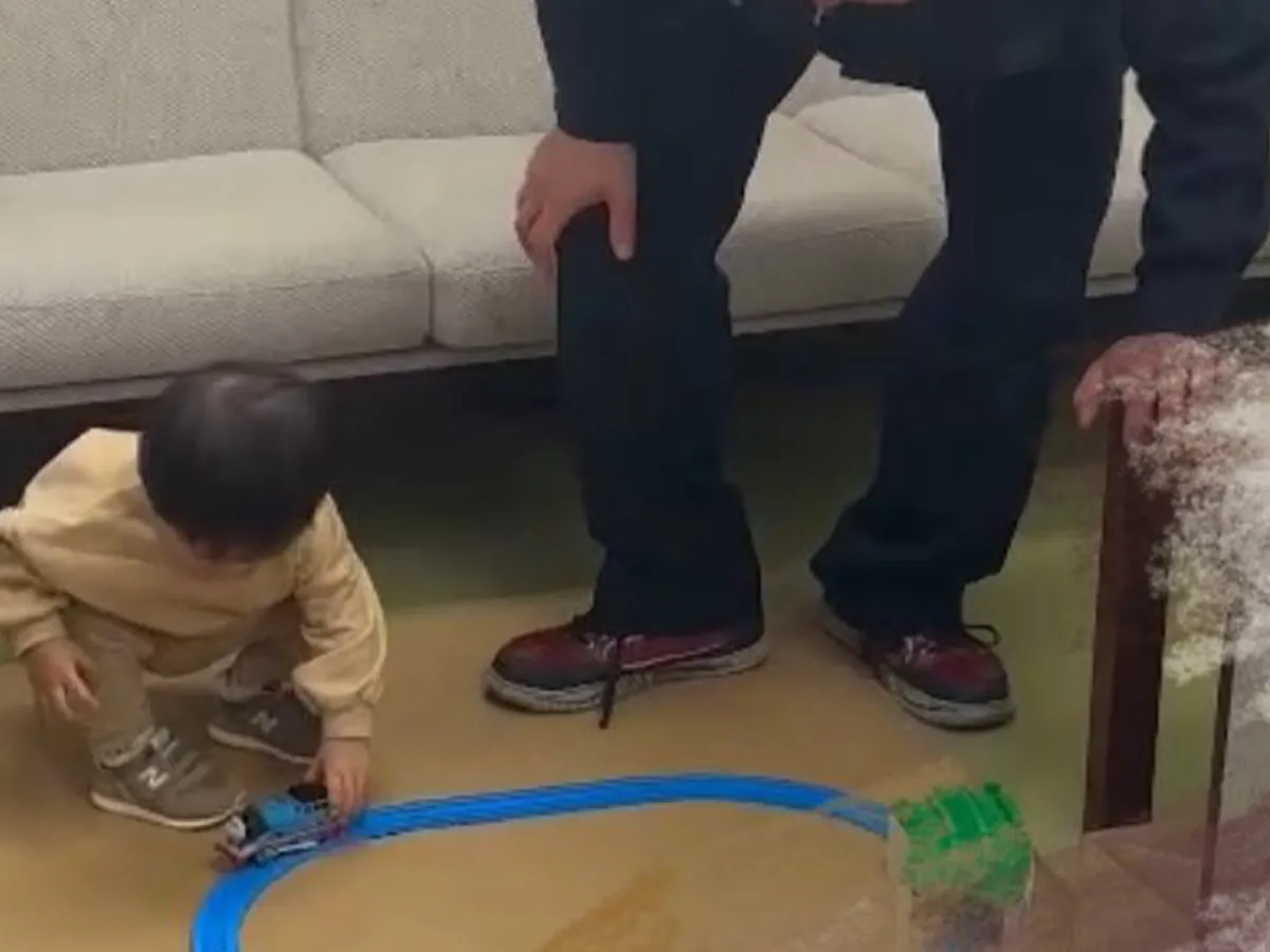 社長と子供の写真