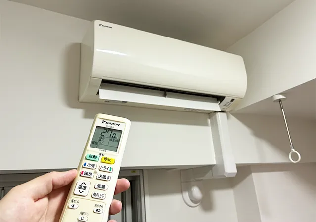 エアコンの写真（撮影：grape編集部）