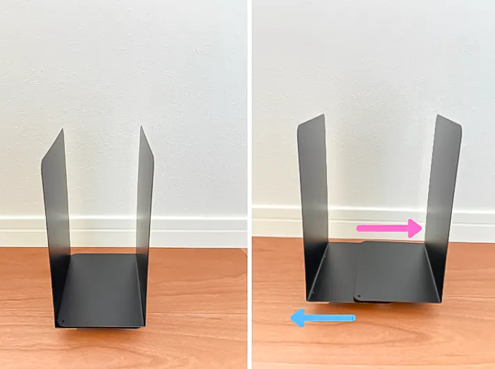 ダンボールストッカーの写真（撮影：Classy Life）