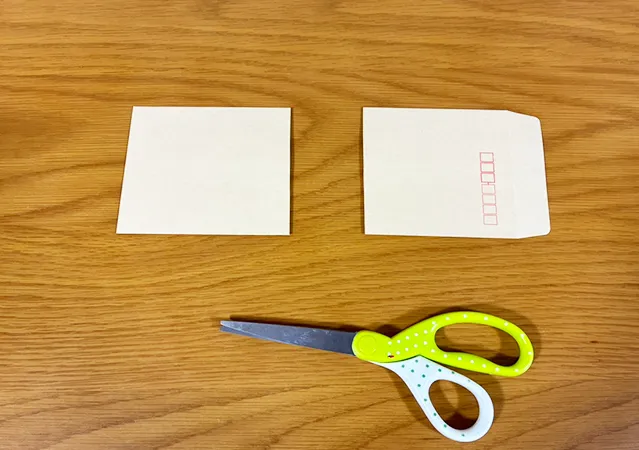 茶封筒の活用法（撮影：grape編集部）