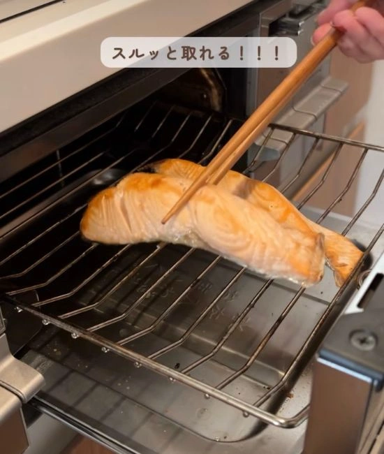 焼き上がった魚