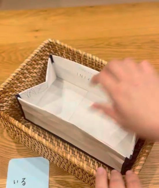 完成した収納ボックス