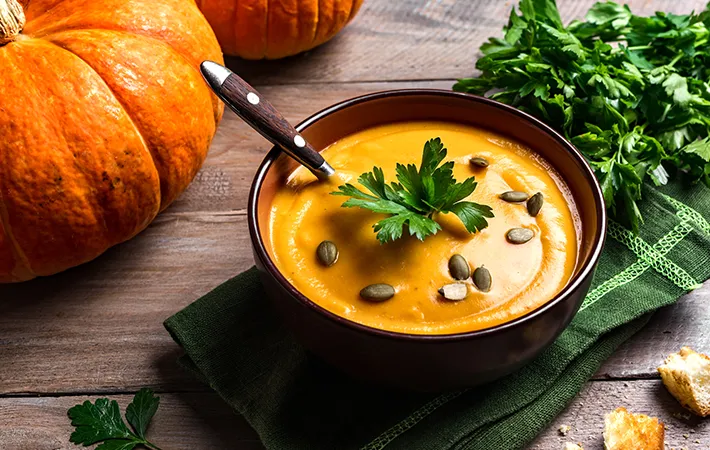 カットしたカボチャの場合