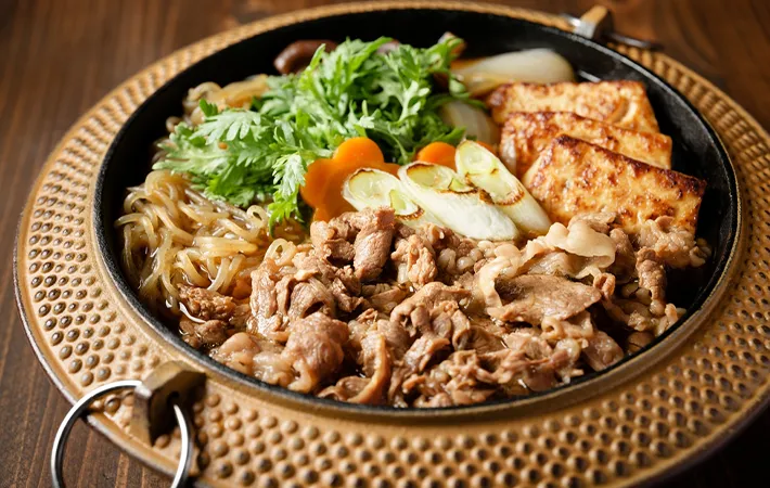 【すき焼き】しっかりとした食感が魅力の木綿豆腐