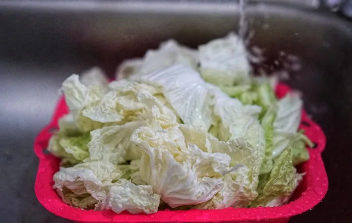 白菜を洗うのがめんどくさい時の手軽に洗う方法