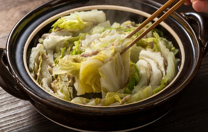 ミルフィーユ鍋で白菜を重ねたまま使用したい時の洗い方のコツ