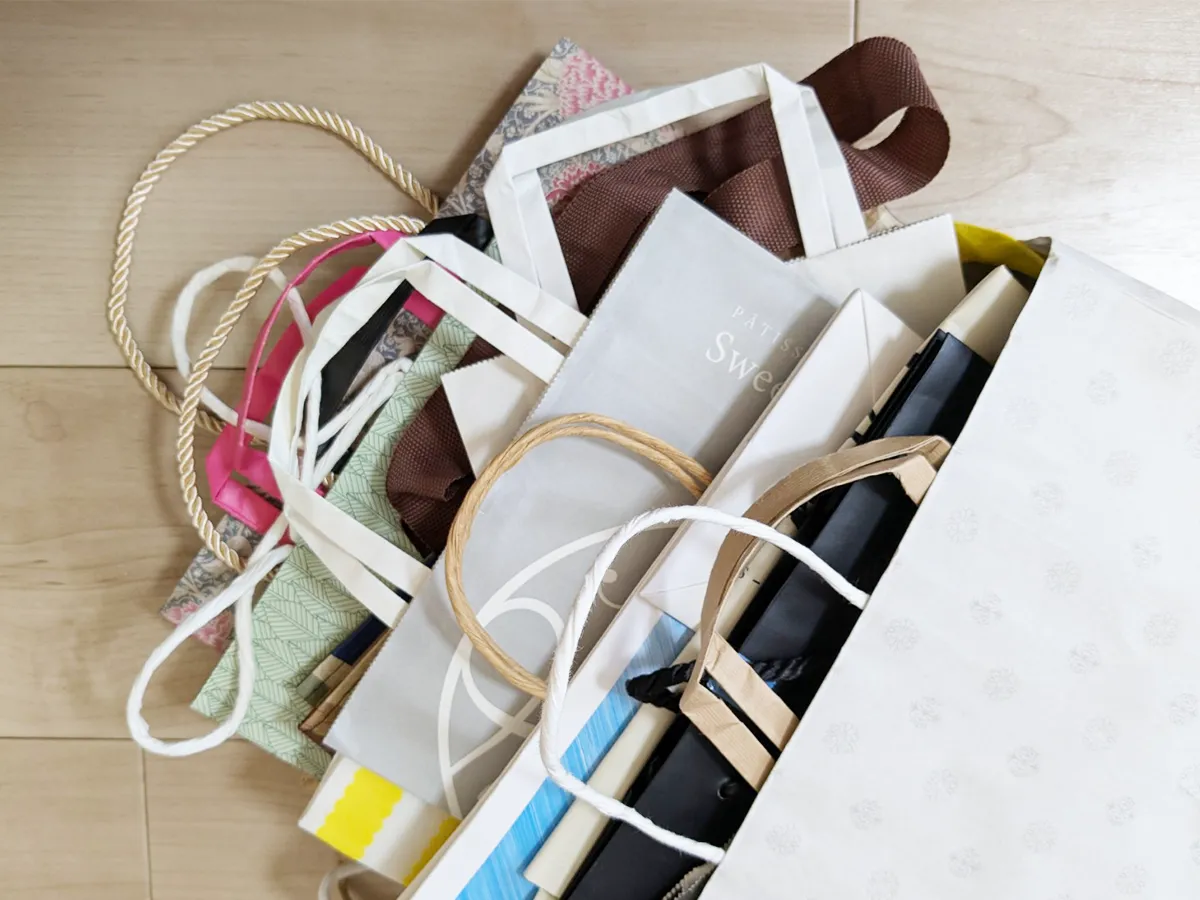 紙袋の写真（撮影：grape編集部）