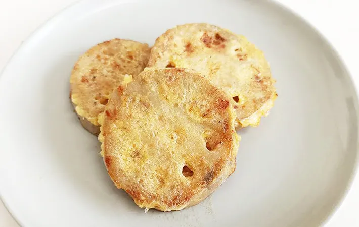 『れんこんのみそ詰め焼き』の写真（撮影：デジタル・コンテンツ・パブリッシング<）