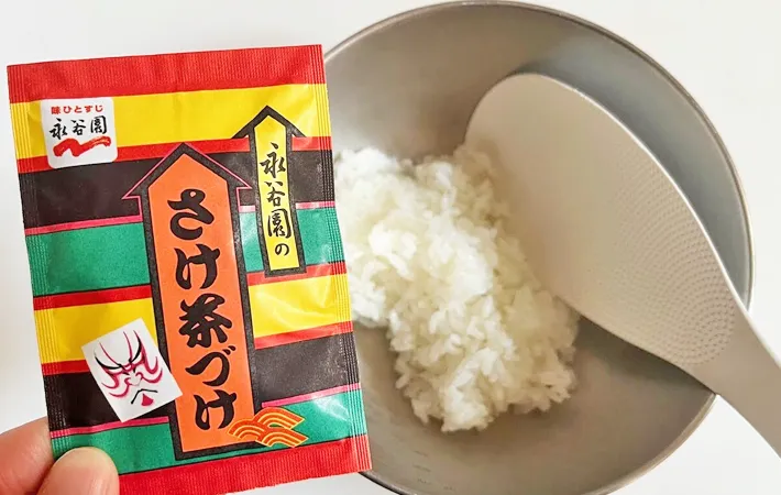 『お茶づけドリア』を作る写真（撮影：エニママ）