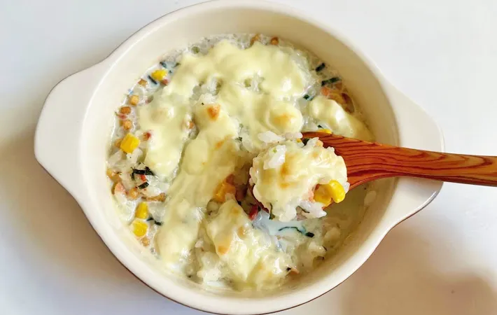 『お茶づけドリア』の完成写真（撮影：エニママ）