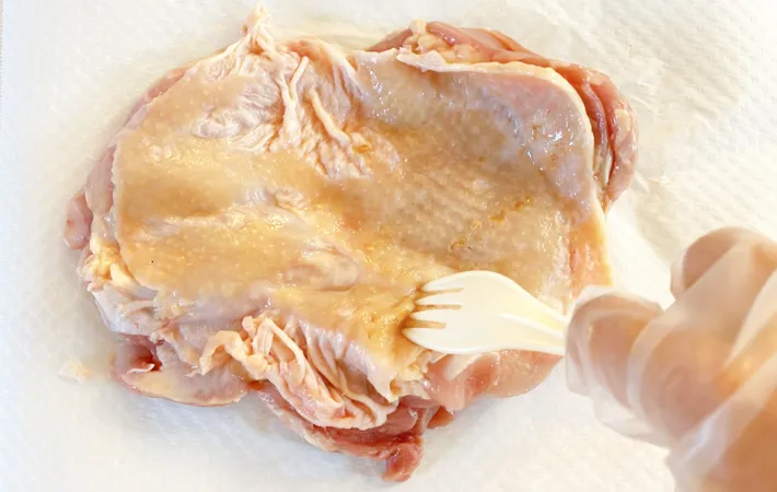 『黄金鶏照り』を作る写真（撮影：エニママ）