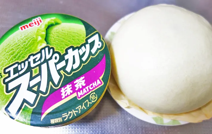 『あんまん×抹茶アイス』の材料写真（撮影：エニママ）