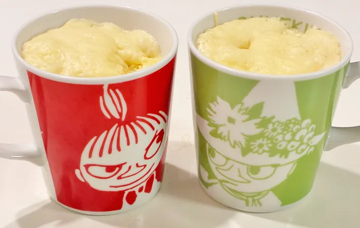 『ハムのマグカップケーキ 』の完成写真（撮影：エニママ）