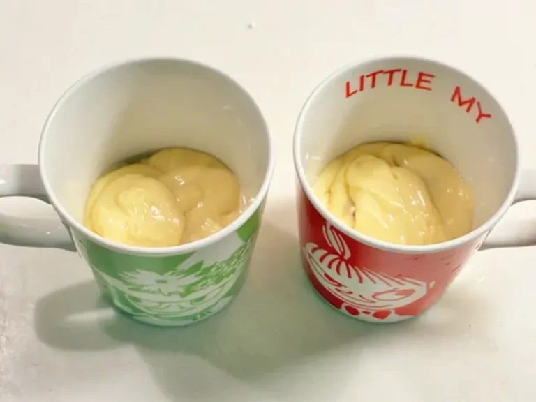 『ハムのマグカップケーキ』の作り方の画像（撮影：エニママ）